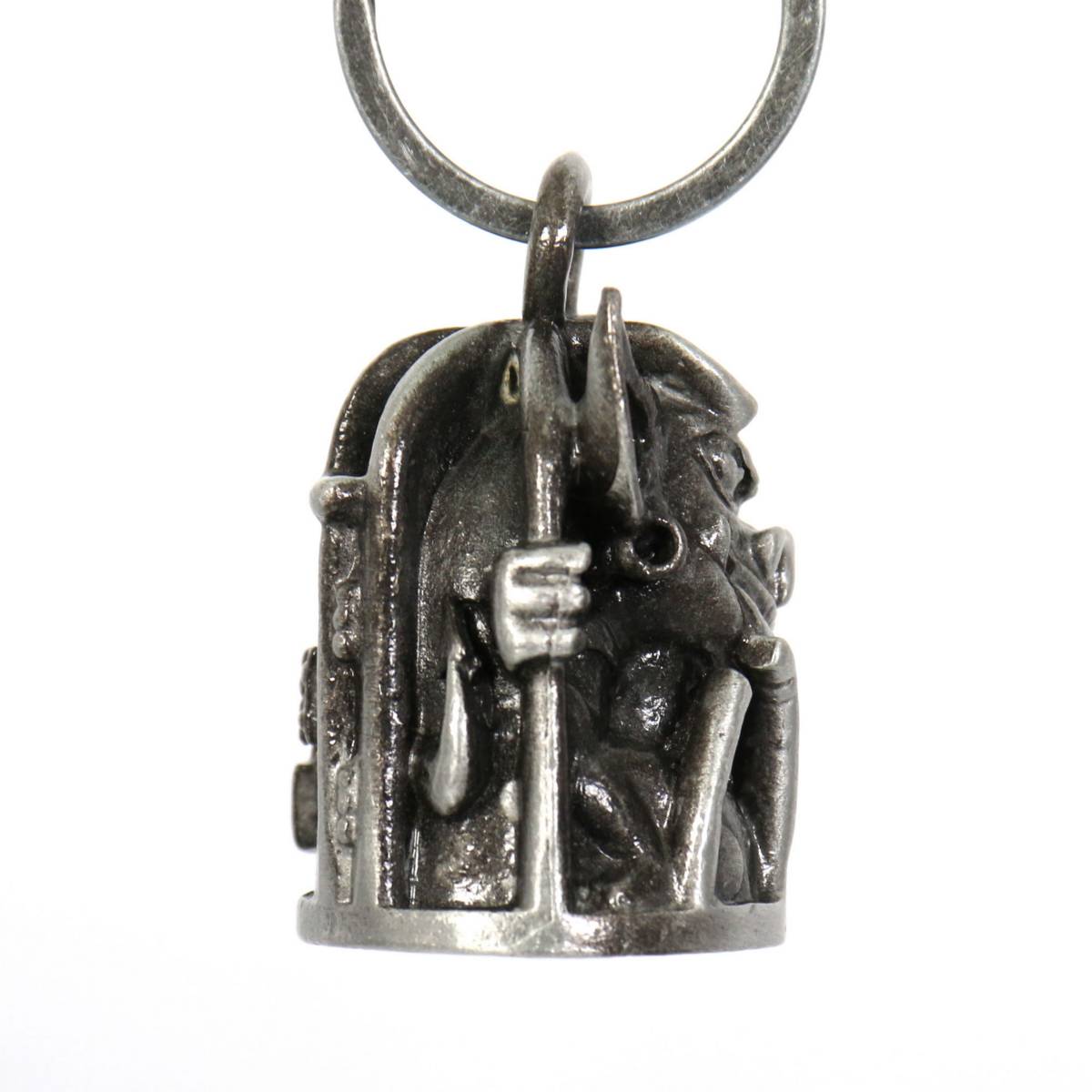 Milwaukee Leather MLB9038 'Gargoyle' Motorcycle Good Luck Bell | Key Chain Accessory for Bikers