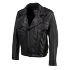 Milwaukee Leather USA MADE MLJKM5008 Men's Black Revolve Premium Leather Vented Motorcycle Jacket