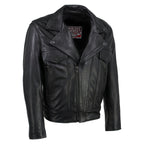 Milwaukee Leather USA MADE MLJKM5008 Men's Black Revolve Premium Leather Vented Motorcycle Jacket