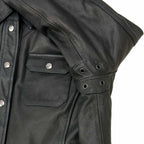 Milwaukee Leather MLL2600 Women's Black Premium Leather Shirt Style Jacket w/ Removable Liner