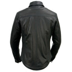 Milwaukee Leather MLL2600 Women's Black Premium Leather Shirt Style Jacket w/ Removable Liner