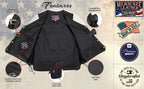 Milwaukee Leather USA MADE MLVSM5003 Men's Black Gaucho Extra Long Back Premium Steerhide Motorcycle Leather Vest