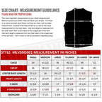 Milwaukee Leather USA MADE MLVSM5001 Men's Black Steerhide Premium Leather Motorcycle Club Style Vest