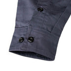 MMCC Men's Octane Long Sleeve Mechanic Shirt - Grey with Orange Stripe - 50-50 Cotton Poly - MMCC16001