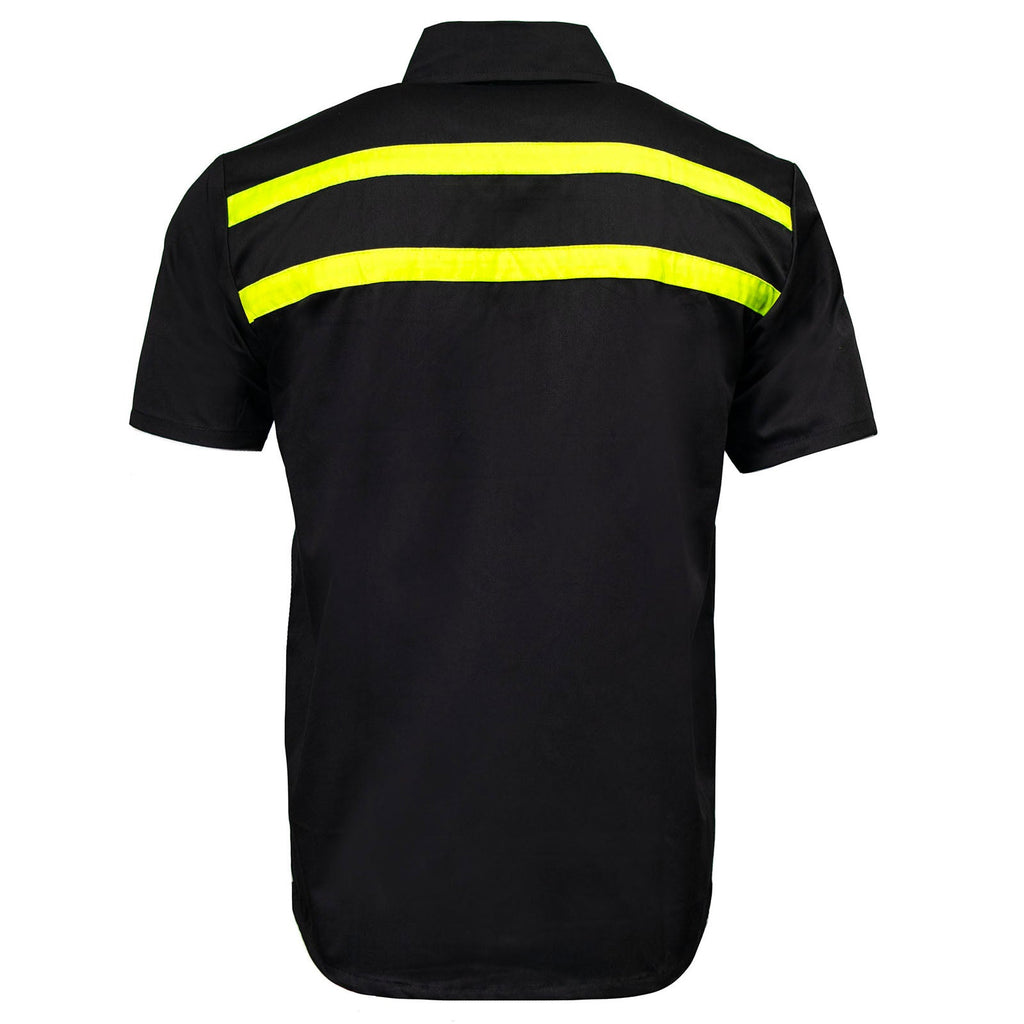 MMCC Men's Petrol Classic Mechanic Button Up Shirt - Dual Chest Pockets - Microfiber Panel - Rider Ready - MMC16005