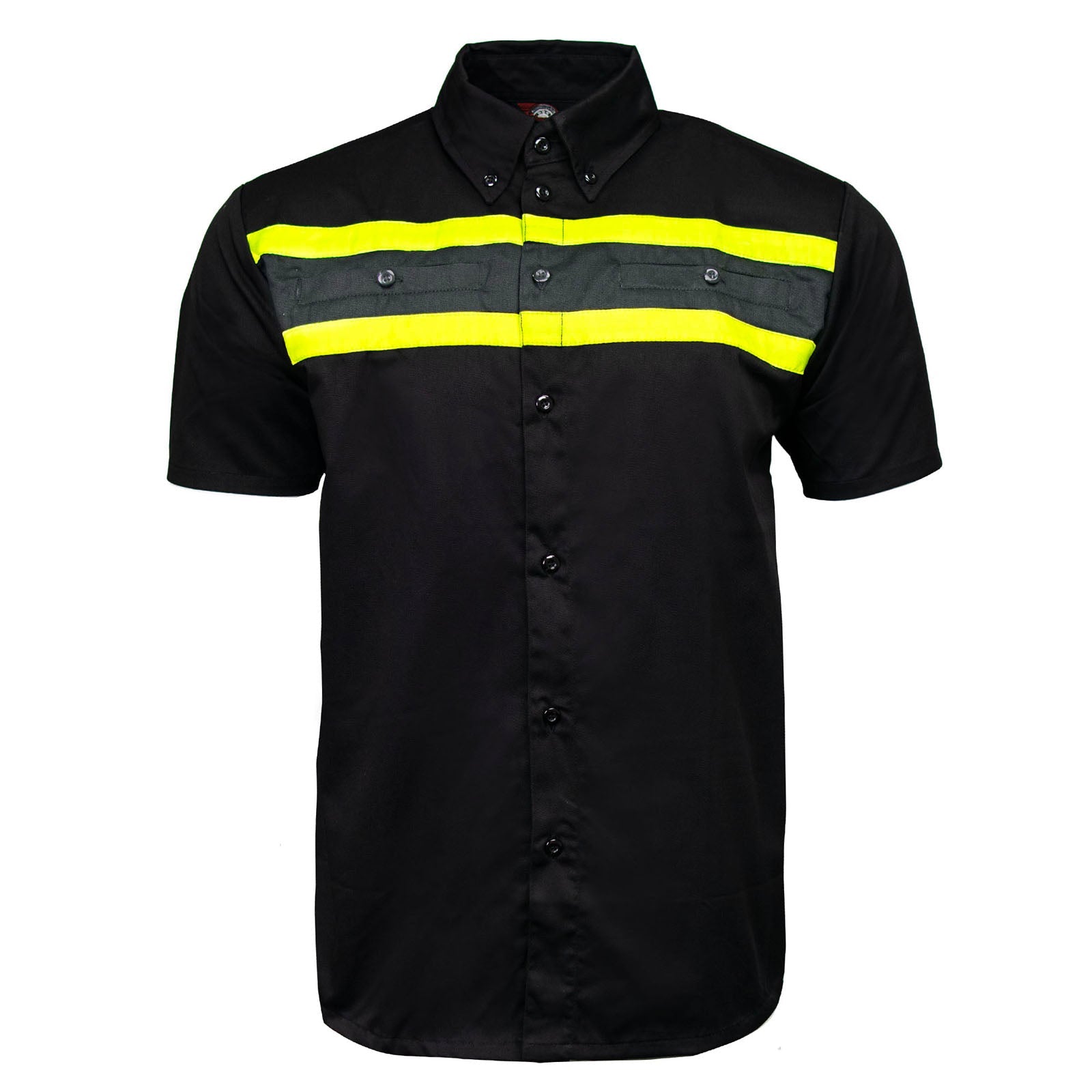 MMCC Men's Petrol Classic Mechanic Button Up Shirt - Dual Chest Pockets - Microfiber Panel - Rider Ready - MMC16007