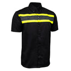 MMCC Men's Petrol Classic Mechanic Button Up Shirt - Dual Chest Pockets - Microfiber Panel - Rider Ready - MMC16007