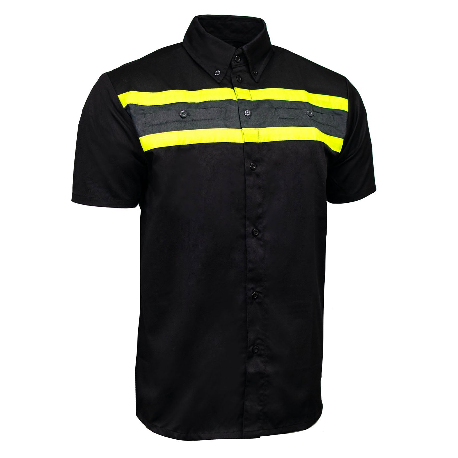 MMCC Men's Petrol Classic Mechanic Button Up Shirt - Dual Chest Pockets - Microfiber Panel - Rider Ready - MMC16007