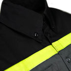 MMCC Men's Petrol Classic Mechanic Button Up Shirt - Dual Chest Pockets - Microfiber Panel - Rider Ready - MMC16007