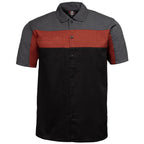 MMCC Men's Pit Stop Classic Mechanic Button Up Shirt - Dual Chest Pockets - Microfiber Panel - MMC16010