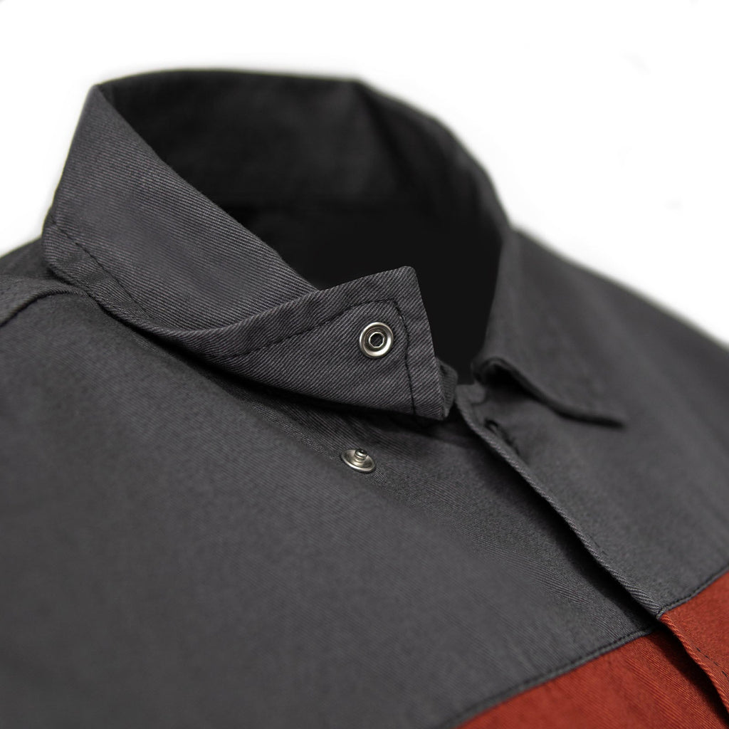 MMCC Men's Pit Stop Classic Mechanic Button Up Shirt - Dual Chest Pockets - Microfiber Panel - Rider Ready - MMC16010