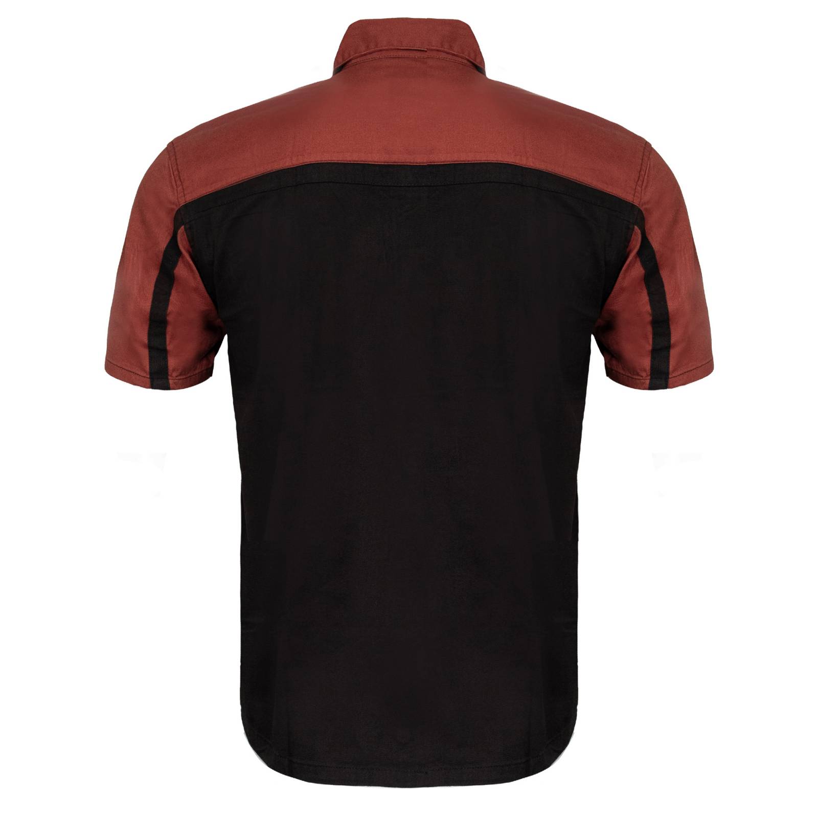 MMCC Men's Gear Head Classic Mechanic Button Up Shirt - Dual Chest Pockets - Microfiber Panel - Rider Ready - MMC16012