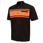 MMCC Men's Gear Head Classic Mechanic Button Up Shirt - Dual Chest Pockets - Microfiber Panel