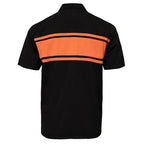 MMCC Men's Gear Head Classic Mechanic Button Up Shirt - Dual Chest Pockets - Microfiber Panel