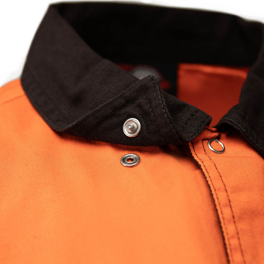 MMCC Men's Reveline Classic Mechanic Shirt - 100% Cotton - 2 Chest Zipper Pockets - Microfiber Panel