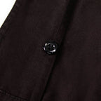 MMCC Men's Reveline Black Orange Grey Classic Mechanic Shirt - 100% Cotton W/ Microfiber Panel - MMC16029