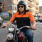 MMCC Men's Reveline Classic Mechanic Shirt - 100% Cotton - 2 Chest Zipper Pockets - Microfiber Panel