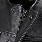 Milwaukee Motorcycle Clothing Co. Men's Low-Key Premium Black Leather Club Style Biker Vest MMC30000