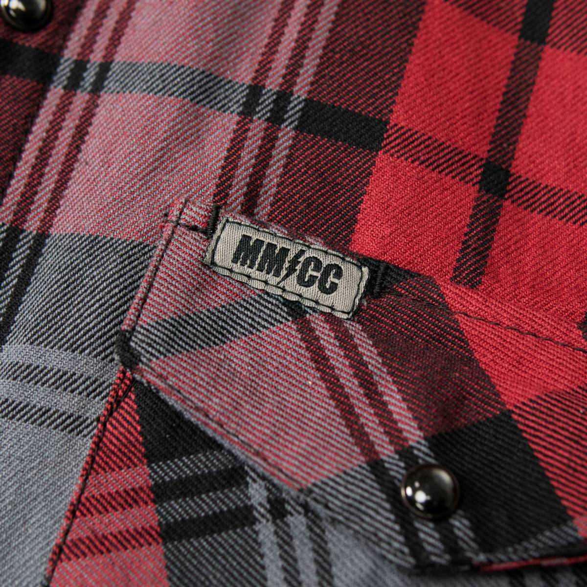 MMCC Men's Ricochet Reversible Flannel Shirt - 100% Cotton Snap Front Plaid w/ Chest and Hand Pockets - MNG11803