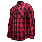 MMCC Men's Ricochet Reversible Flannel Shirt - 100% Cotton Snap Front Plaid w/ Chest and Hand Pockets - MNG11803
