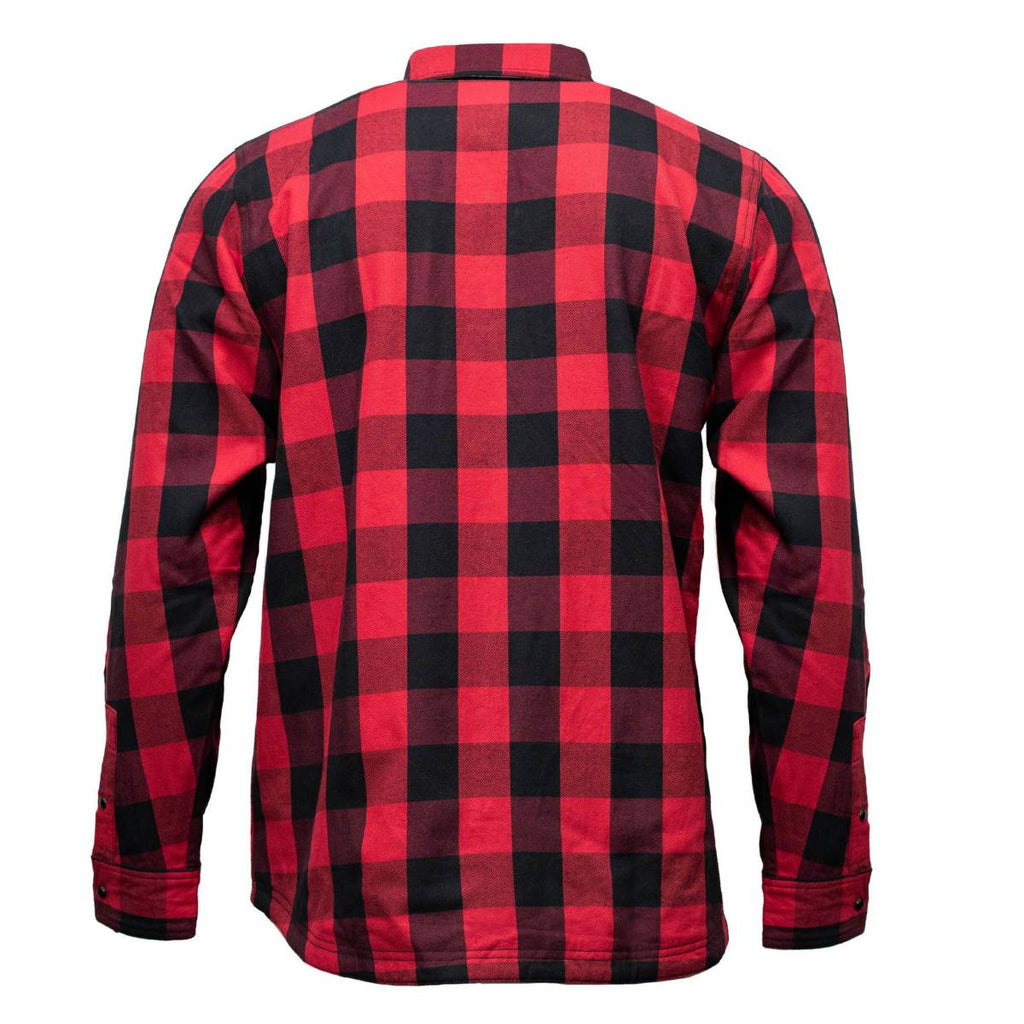 MMCC Men's Ricochet Reversible Flannel Shirt - 100% Cotton Snap Front Plaid w/ Chest and Hand Pockets - MNG11803