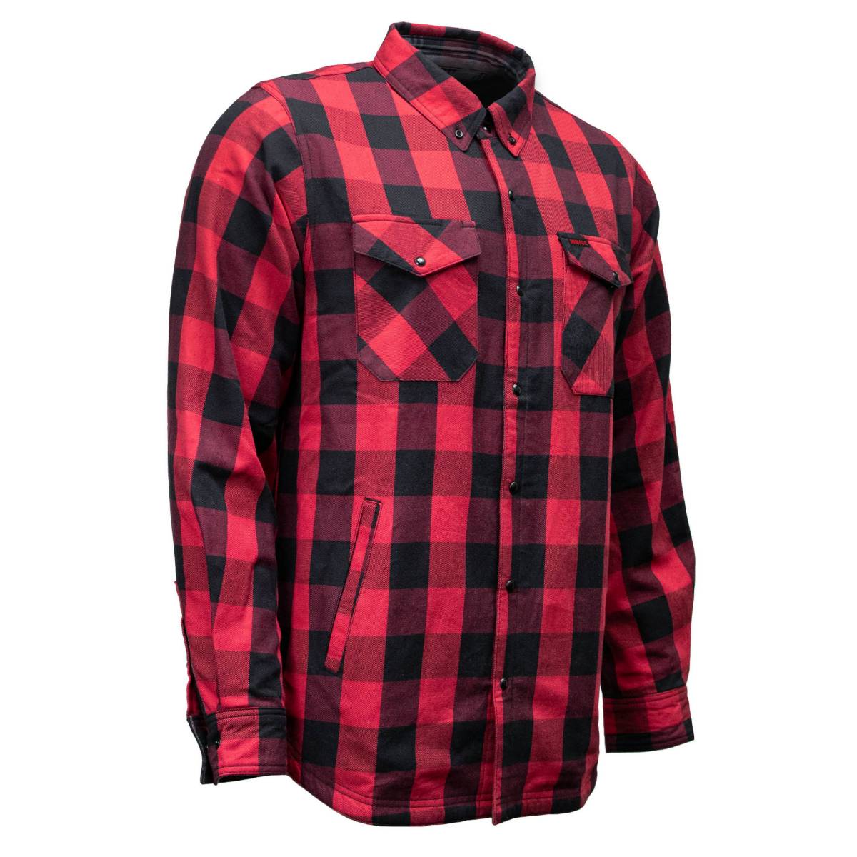 MMCC Men's Ricochet Reversible Flannel Shirt - 100% Cotton Snap Front Plaid w/ Chest and Hand Pockets - MNG11803