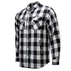 MMCC Men's Desperado Reversible Flannel Shirt - 100% Cotton Snap Front Plaid w/ Chest and Hand Pockets - MNG11804
