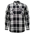 MMCC Men's Desperado Reversible Flannel Shirt - 100% Cotton Snap Front Plaid w/ Chest and Hand Pockets - MNG11804