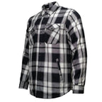 MMCC Men's Desperado Reversible Flannel Shirt - 100% Cotton Snap Front Plaid w/ Chest and Hand Pockets - MNG11804