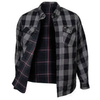MMCC Men's Deadwood Reversible Flannel Shirt - 100% Cotton Snap Front Plaid w/ Chest and Hand Pockets - MNG11805