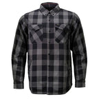 MMCC Men's Deadwood Reversible Flannel Shirt - 100% Cotton Snap Front Plaid w/ Chest and Hand Pockets - MNG11805