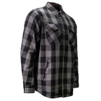 MMCC Men's Deadwood Reversible Flannel Shirt - 100% Cotton Snap Front Plaid w/ Chest and Hand Pockets - MNG11805