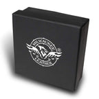 Milwaukee Leather Men's Liberty Talon Black Leather Belt with USA Eagle Emblems - 1.5 Inch Biker Belt - MP7113