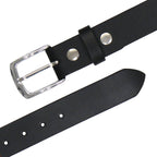 Milwaukee Leather Men's Freedom Line Black Leather Belt with USA Flag Emblems - 1.5 Inch - MPM7140