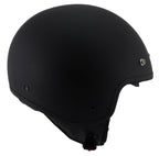 Milwaukee Performance Helmets MPH9700DOT Accelerator 3 /4 Open Face Matte Black Helmet