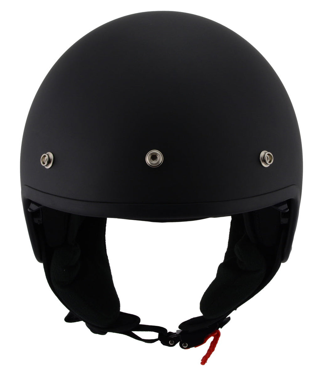 Milwaukee Performance Helmets MPH9700DOT Accelerator 3 /4 Open Face Matte Black Helmet