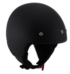 Milwaukee Performance Helmets MPH9700DOT Accelerator 3 /4 Open Face Matte Black Helmet