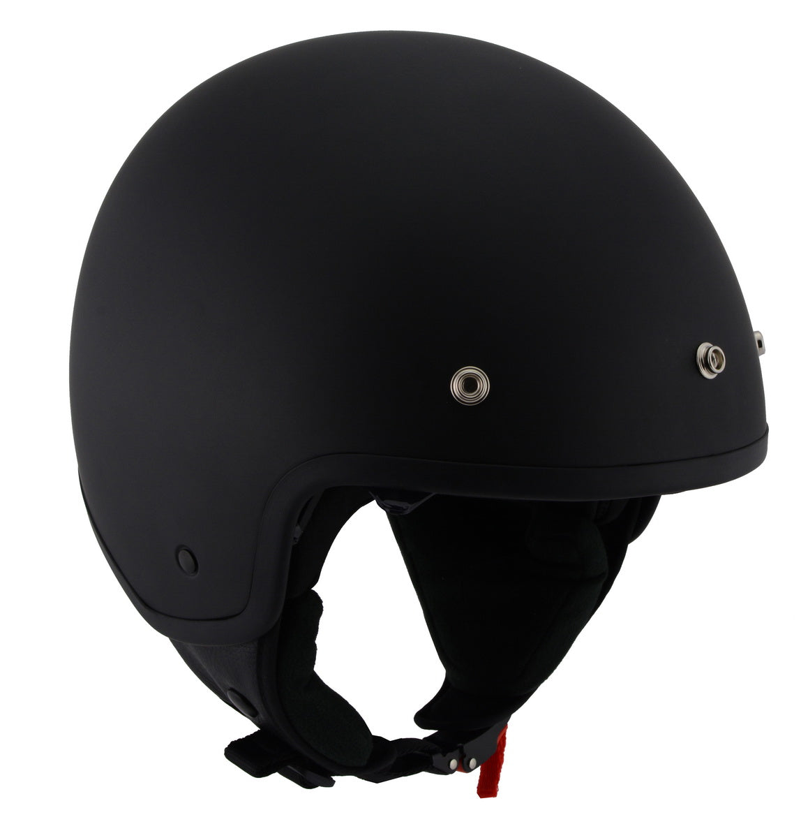 Milwaukee Performance Helmets MPH9700DOT Accelerator 3 /4 Open Face Matte Black Helmet