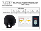Milwaukee Performance Helmets MPH9700DOT Accelerator 3 /4 Open Face Matte Black Helmet