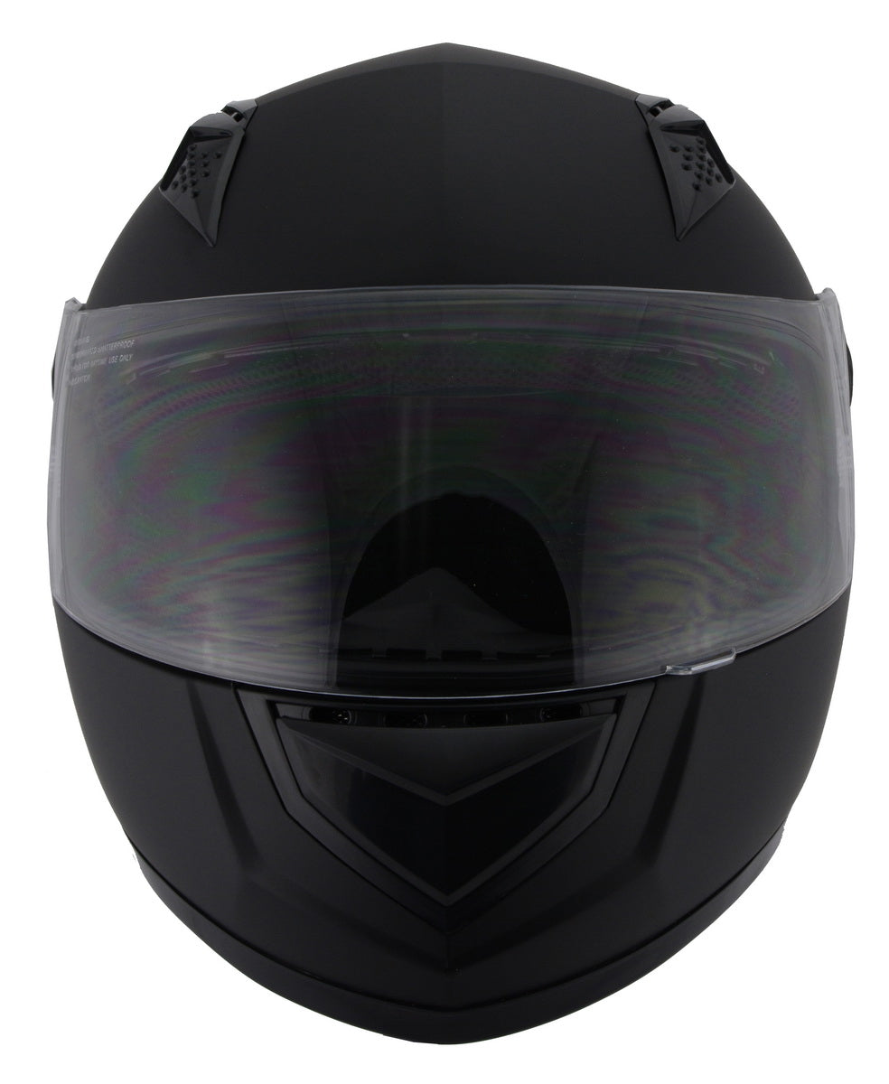 Milwaukee Performance Helmets MPH9800DOT Velocity Full Face Matte Black Helmet