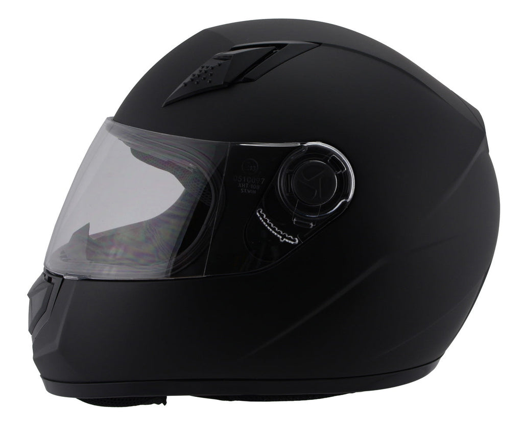 Milwaukee Performance Helmets MPH9800DOT Velocity Full Face Matte Black Helmet