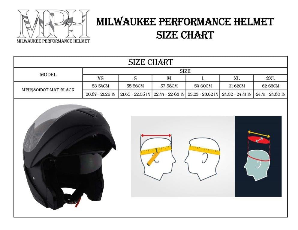 Milwaukee Performance Helmets MPH9801DOT Expedition Modular Matte Black Helmet