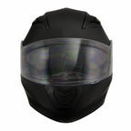 Milwaukee Performance Helmets MPH9803DOT Ionized Matte Black Advanced Modular Motorcycle Helmet w/ Drop Down Visor