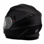 Milwaukee Performance Helmets MPH9803DOT Ionized Matte Black Advanced Modular Motorcycle Helmet w/ Drop Down Visor