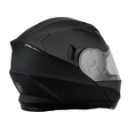 Milwaukee Performance Helmets MPH9803DOT Ionized Matte Black Advanced Modular Motorcycle Helmet w/ Drop Down Visor