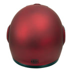 Milwaukee Helmets MPH9827DOT 'Cypher' Flat Red Advanced Motorcycle Modular Helmet w/ Drop Down Visor