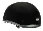 Milwaukee Performance Helmets MPH9851N Novelty Classic Glossy Black Half Helmet w/ Drop Down Visor