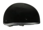 Milwaukee Performance Helmets MPH9851N Novelty Classic Glossy Black Half Helmet w/ Drop Down Visor