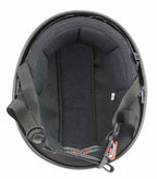 Milwaukee Performance Helmets MPH9851N Novelty Classic Glossy Black Half Helmet w/ Drop Down Visor