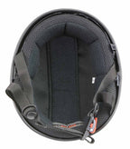 Milwaukee Performance Helmets MPH9851N Novelty Classic Glossy Black Half Helmet w/ Drop Down Visor